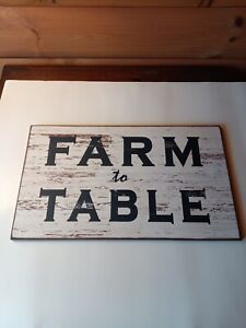 New Listingrustic shabby chic farm to table wood sign