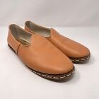 Sabah Shoes Mens Size 46 Peach Tan Brown Leather Slip On US Sz 13 13.5 Turkey