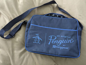 Original Penguin Retro Mod Shoulder Flight Bag DB - Blue, Nylon