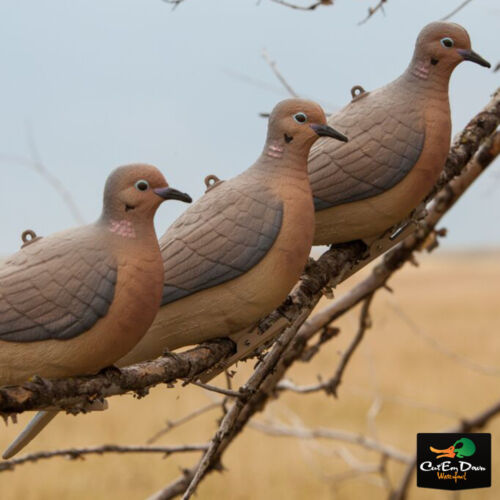 AVERY OUTDOORS GREENHEAD GEAR GHG CLIP ON MOURNING DOVE DECOYS 6 PACK 1/2 DOZEN