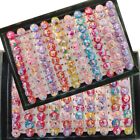 Wholesale 30Pcs MixedLots Cute Bling Princess Ring Kids Resin party gift Jewelry