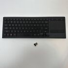 Logitech K830 Illuminated Living Room Keyboard - Black ( With USB dongle)