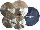 Set Cymbals for Drums Brass Hammered, 4 Cymbals with Bag ( Free Shipping USA )