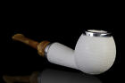 Large Meerschaum Pipe 925 double silver smoking tobacco with case MD-108