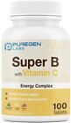 Puregen Labs Super B Energy Complex with Vitamin C 100 Vegetarian Tablets