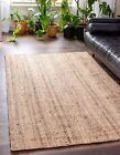 Rug 100% Natural Braided Jute  runner reversible carpet modern living area rug
