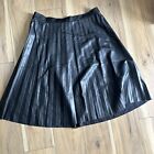 Eloquii Womens 20 Pleated Faux Leather Skirt New NWT