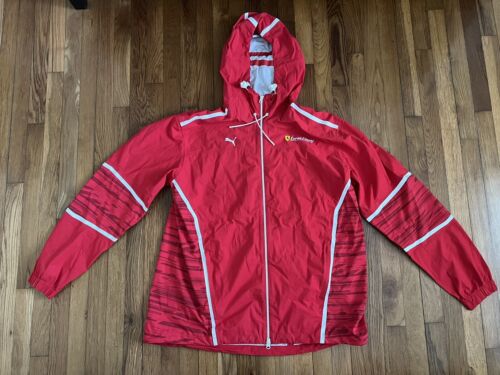 Puma Ferrari Corse Clienti Men's Rain Jacket Red Size XXL