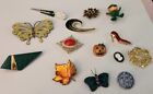 Lot Of 14 Brooches Some Are Vintage Some Are Modern All Are Cute And In EUC