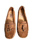 UGG Australia size 7 Moccasins Shoes Roni Perf Brown Suede Sheepskin Insoles