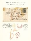 1862 India Cover To Mauritius QV 4a Madras Duplex India Paid v Aden Manuscript 6