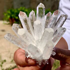 209G New find white phantom quartz crystal cluster mineral sample