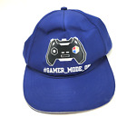 Gamer Mode On Gaming Games Hat Cap Blue Youth Used Snapback B178D