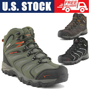 US Mens Hiking Boots Outdoor Waterproof Non-slip Trekking Trails Boots WIDE SIZE