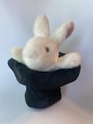 New ListingVTG Jerry Elsner White Rabbit Black Magician’s Hat Plush Puppet Stuffed Animal