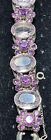 Vintage Lavender / Pink  Crystal/ Amethyst Bracelet