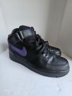 Nike Air Force 1 Mid 07 Air Force Mid Black Purple  315123 044   Blk US Size 12
