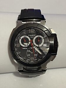 TISSOT T-RACE Chronograph Watch T048417A Quartz Date Wristwatch