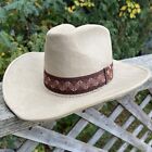 Vintage Mens Newport Cowboy Western Hat Brown Tan Sz. Small 6 3/4-6 7/8 Unisex S