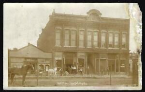 Osage City Kansas Post Office RPPC Postcard - Postmark 1908