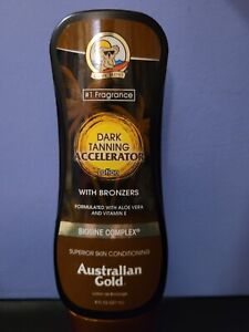 Australian Gold Dark Tanning Accelerator Lotion w/Instant Bronzer 8oz Tube