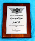 ACCO SEED District Sale Manager Recognition Award Wooden Wall Plaque advertising