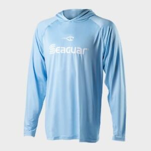 Seaguar UV Long Sleeve Hooded Performance Sun Protection Fishing Shirt
