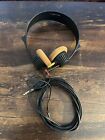 Sennheiser HD 414 Headband Headphones - Black/Yellow Tested _ 30 Day Warranty