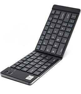Rechargeable Foldable Wireless Keyboard Bluetooth For Phone Tablet Laptop