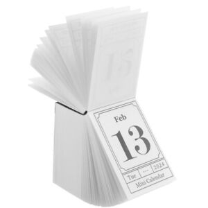 2024 Mini Desk Tear-Off Daily Memo Pad Time Scheduler Planner Agenda Calendar-BE