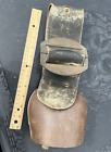 Antique Large  J. Firmann #3 Cowbell on Leather Strap - Musical Bell Switzerland