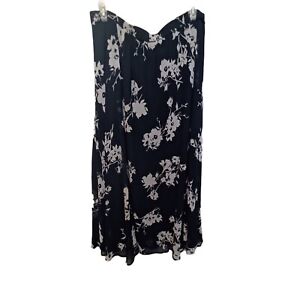 Lane Bryant Maxi Skirt Size 22/24 Floral Flowy Plus Layered Skirt