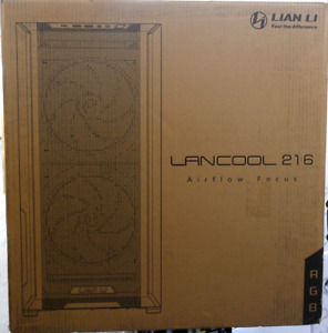 Lian Li LANCOOL 216 Steel / Tempered Glass ATX Mid Tower Case, White