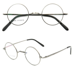 Retro Lennon Eyeglasses Frames Men Women Titanium Full Rim Round Vintage Glasses