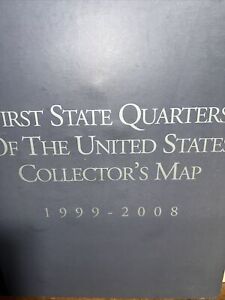 1st STATE QUARTERS OF THE UNITED STATES COLLECTORS Map 2 COMPLETE 1 Certificate