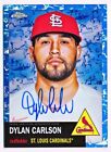 2022 Topps Chrome Platinum Dylan Carlson Toile Blue Refractor Auto #CPA-DCA /99