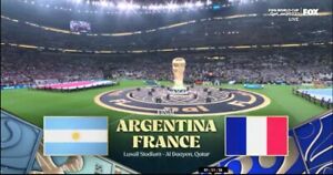 2022 World Cup Qatar Final Argentina vs France dvd Messi