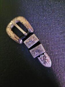 Rare Western  Ranger Belt Buckle & Keeper Set Sterling Silver & 10k Gold- Unused