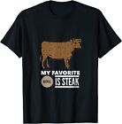 NEW LIMITED My Favorite Animal is Steak Funny Meat Eaters Tee T-Shirt S-3XL