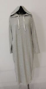 Shein Women's Plus Basic Rib Knit Hooded Sweatshirt Dress LC7 Gray Size 2XL