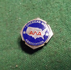 New ListingVintage Sterling Silver American Way Association Round Blue Enamel Pin (Amway)