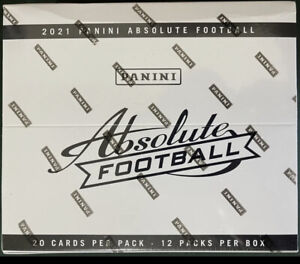 2021 Panini Absolute NFL Football Factory Sealed Cello Box of 12 Packs