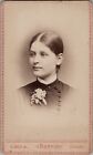 Antique CDV Photo Pretty Woman Carte de visite 1870s Lena Illinois