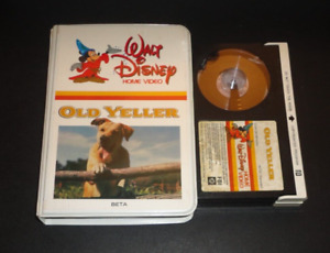 Old Yeller (Betamax, 1957) Disney Vintage White Clamshell Beta NOT VHS Rare