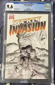 Secret Invasion #1 CGC 9.6 Steve McNiven Sketch Cover Variant 2008