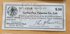 1933 Depression Emergency Money - Gorton-Pew Fisheries 50c