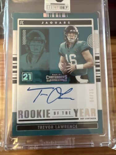 2021 Panini Contenders TREVOR LAWRENCE On Card Auto Rookie Of The Year 04/25 SSP