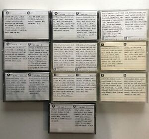 Lot of 10 Pre-recorded Cassettes - Sold as Blank, Free Shipping