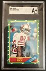 New Listing1986 Topps Football Jerry Rice #161 RC  49ers Rookie SGC Grade Authentic Trimmed