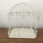 cute Vintage large Bird Cage White Metal wire 12 